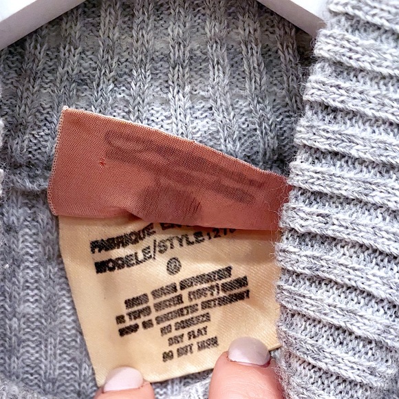 Courreges Grey Ribbed Turtleneck - S - Picture 7 of 7